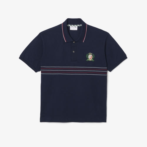 LACOSTE★Tipping Line Match Tシャツ Color Tipping Line Match Pique Stretch T-Shirt