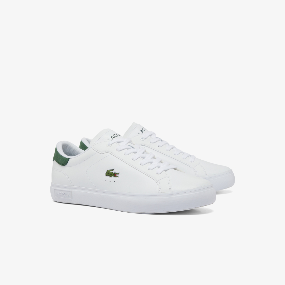 Men's Powercourt Logo Tongue Leather Trainers