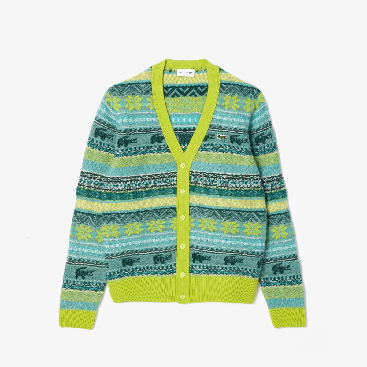 【最終価格】Glenmac Geelong Lams Wool Cardigan Stone Island Knitted Geelong Wool Cardigan Pearl Grey at