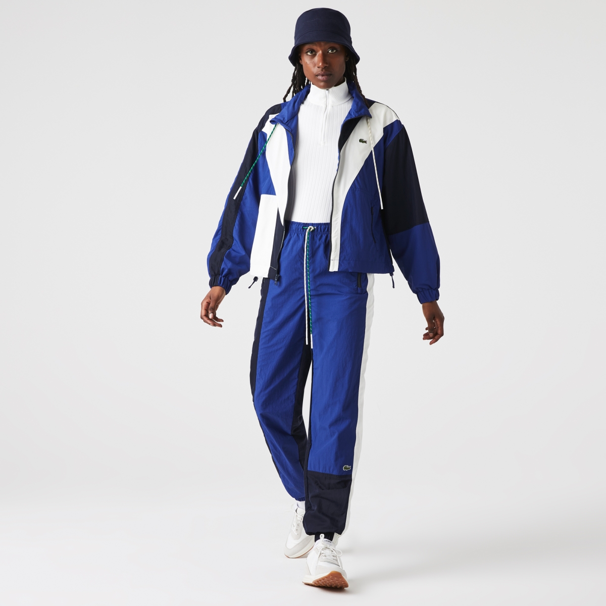 【LACOSTE】 ★ V Block Sporty Zip Up Dress ★ Lacoste x BANDIER Quarter Zip Performance Sport Dress