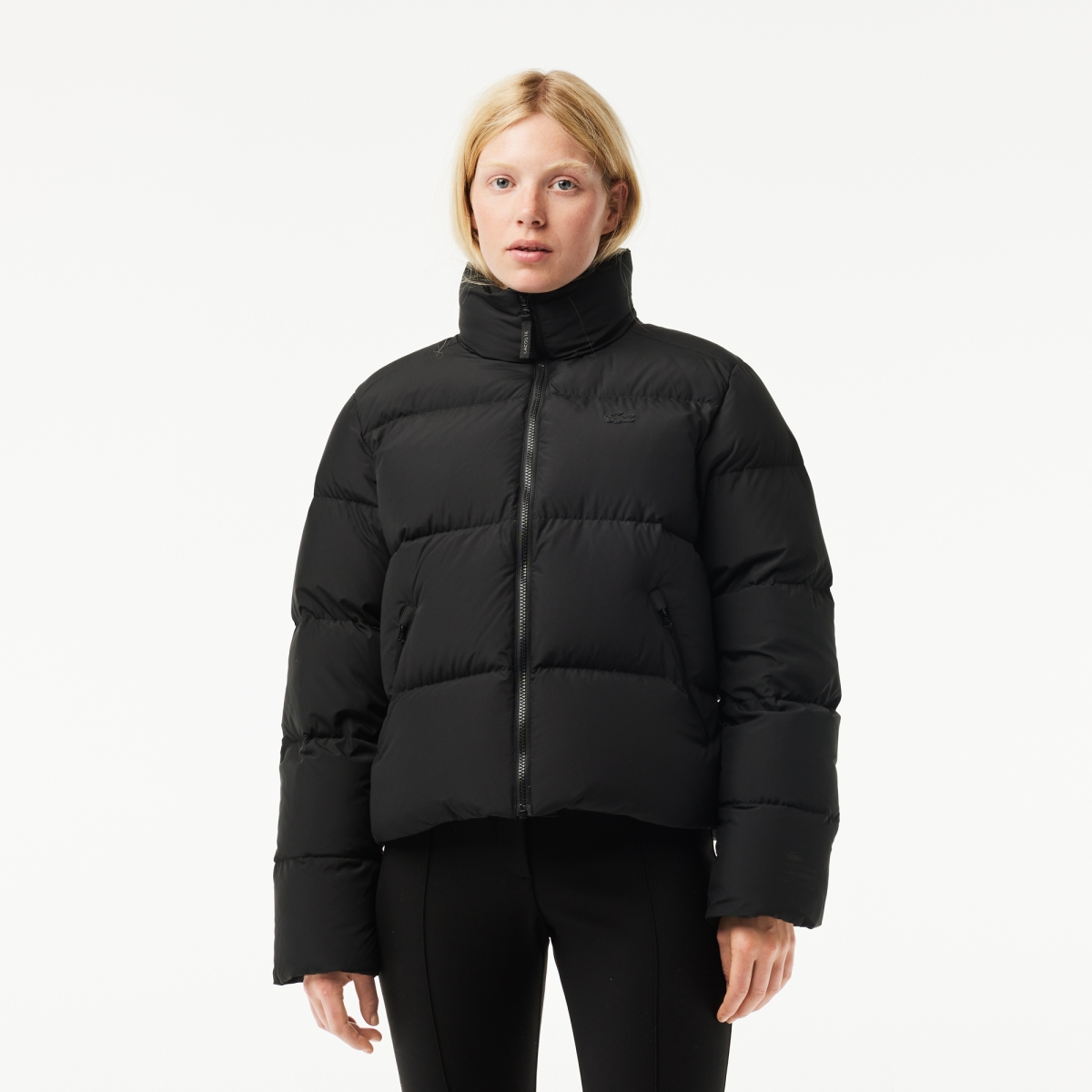 Short Packaway Padded Crocodile Down Jacket