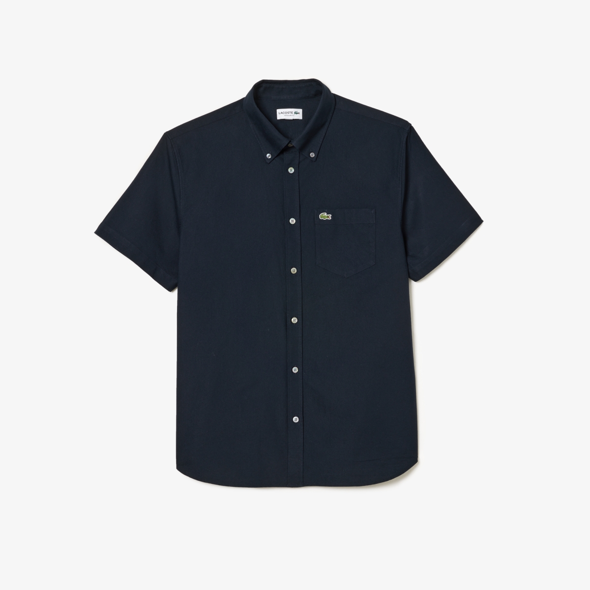 Black short sleeve oxford shirt