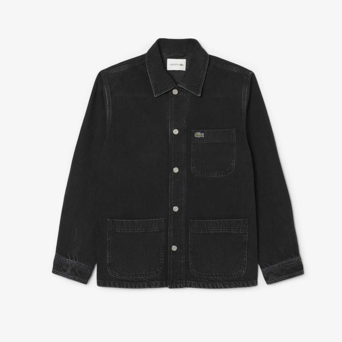 Oversized Cotton Denim Overshirt Jacket