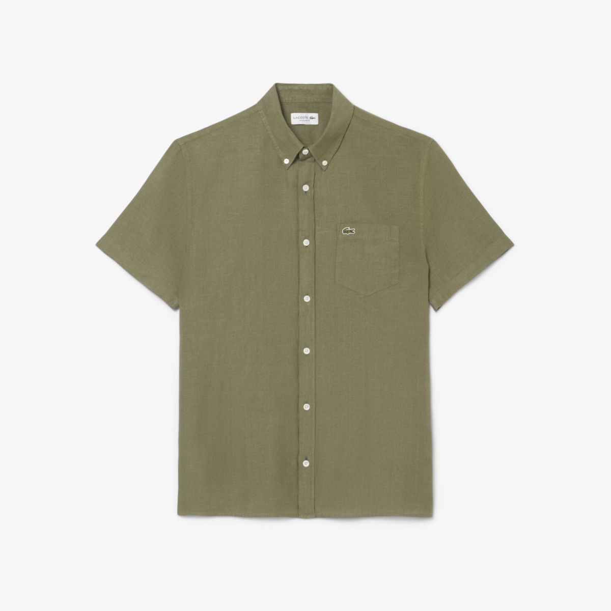 Men's Lacoste Short Sleeve Linen Shirt