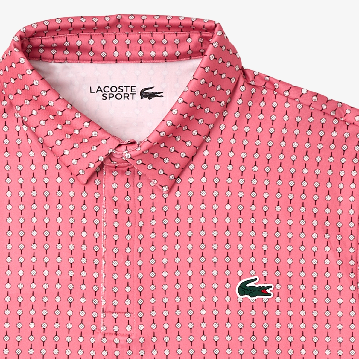 Men’s Lacoste Golf Printed Recycled Polyester Polo Shirt