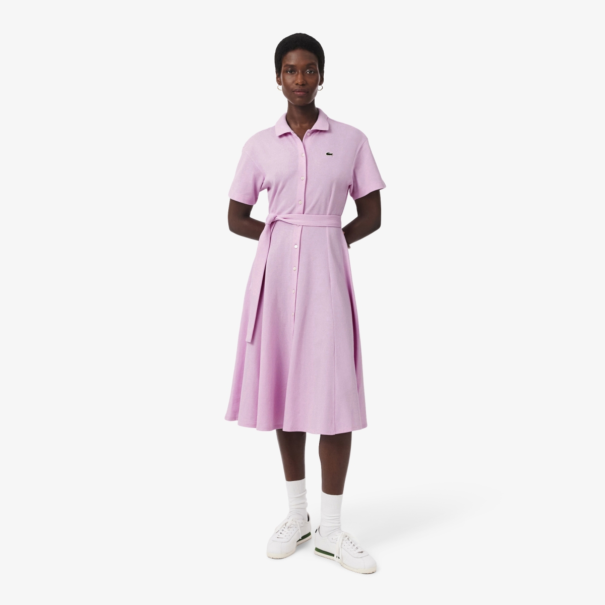lacoste pink polo dress Lacoste Polo-Style Cotton Dress (Light Pink) | T-shirts, Lacoste, Girls