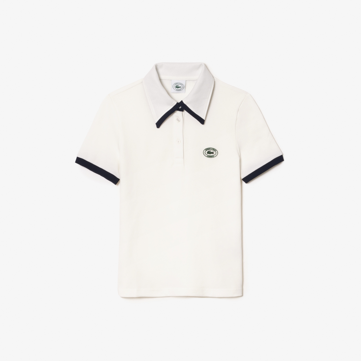 Women's Lacoste x Sporty & Rich Contrast Collar Polo Shirt