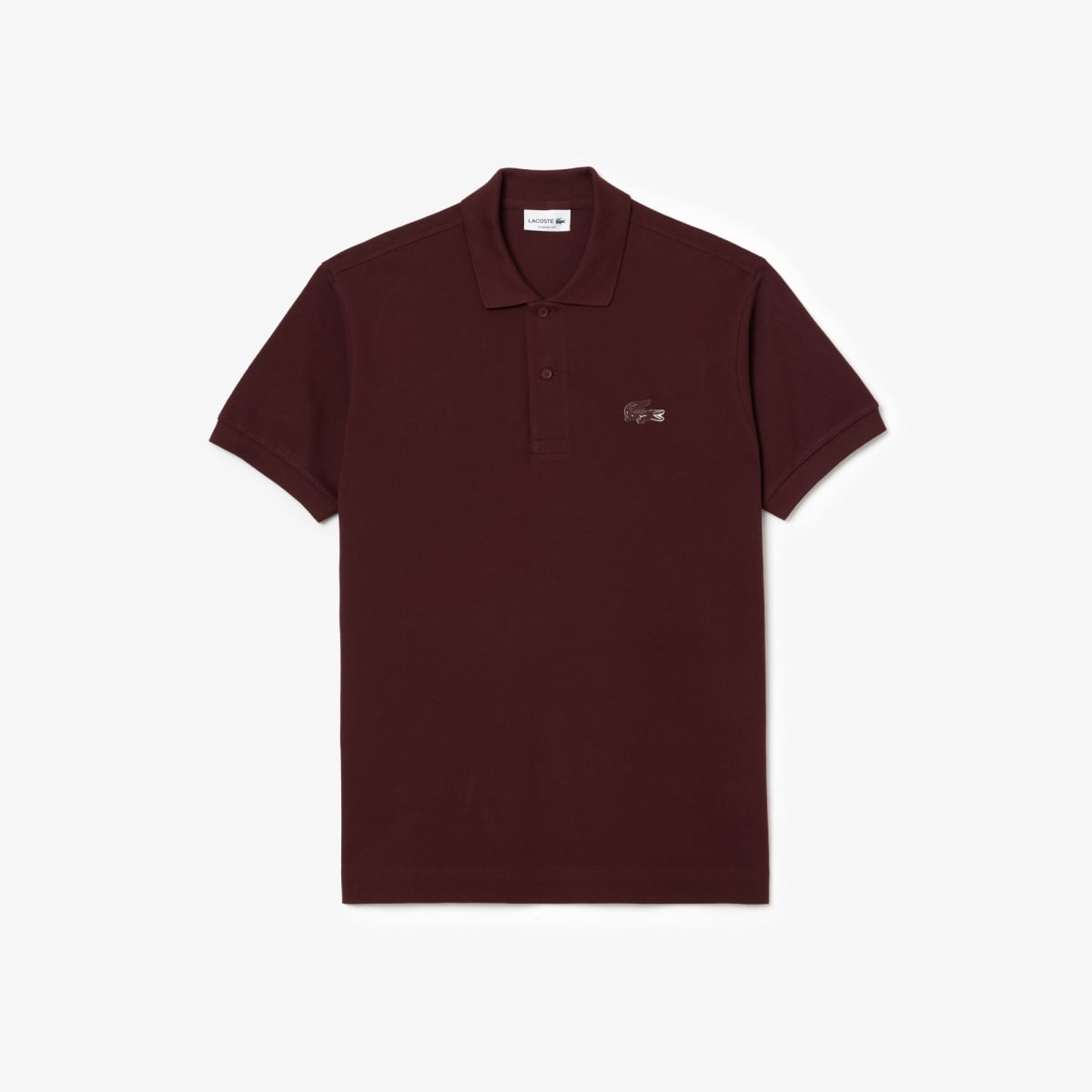 Maroon Lacoste Polo Lacoste Maroon Cotton Regular Fit Polo T-Shirt