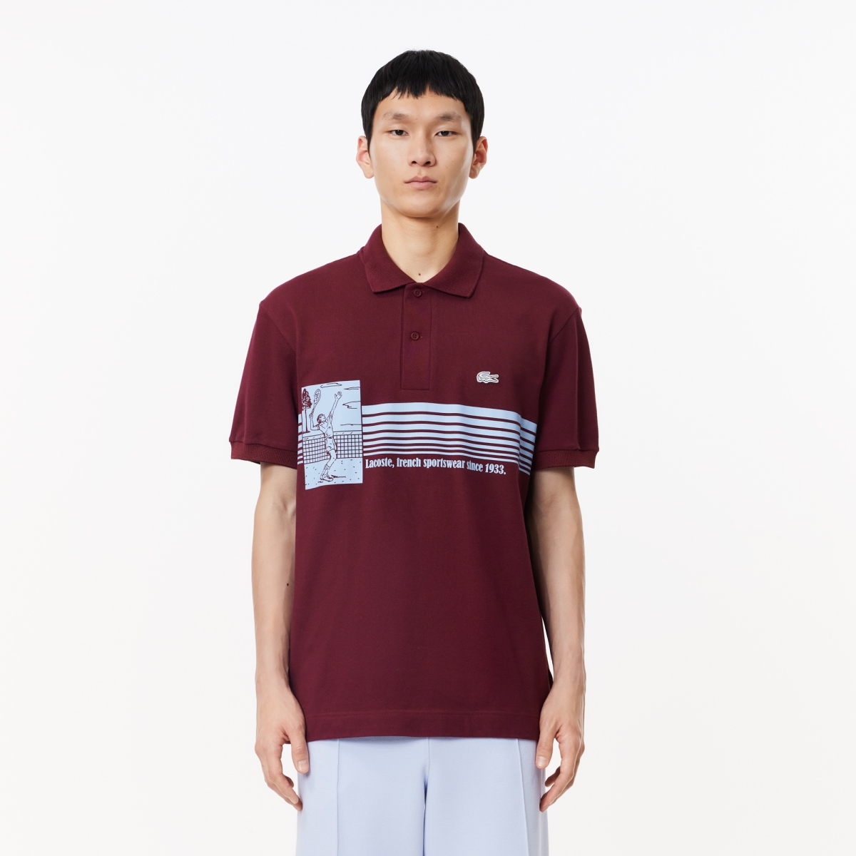 Lowes Menswear Maroon And Yellow Polo Shirt Lacoste T Shirt French