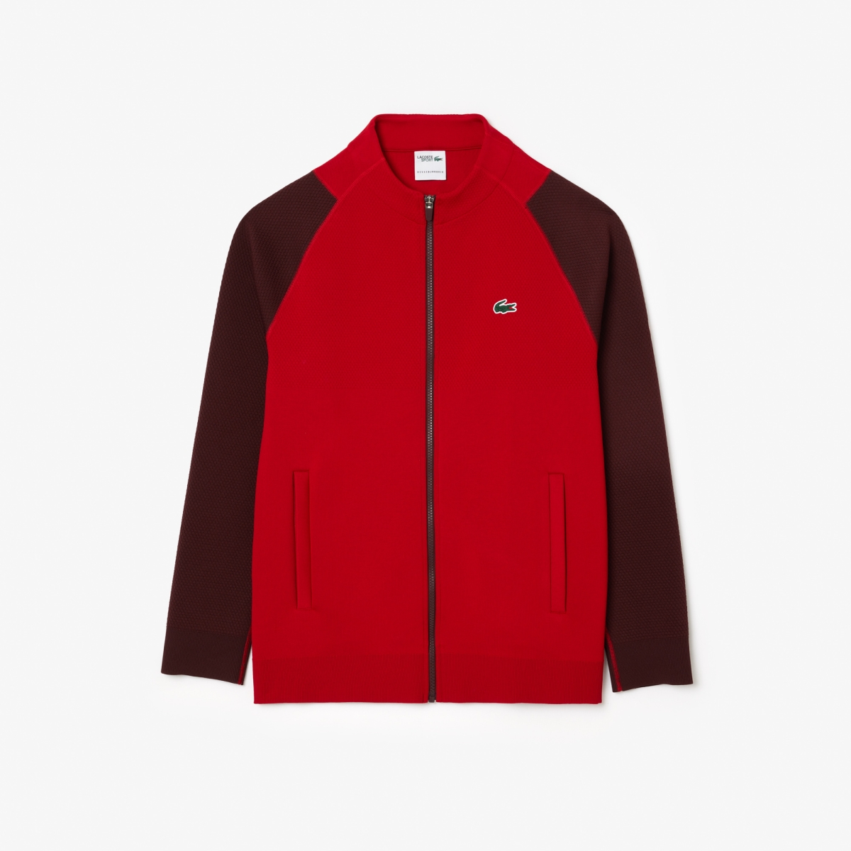Lacoste Tennis x Novak Djokovic Jacket in Opera/Expresso • IF4
