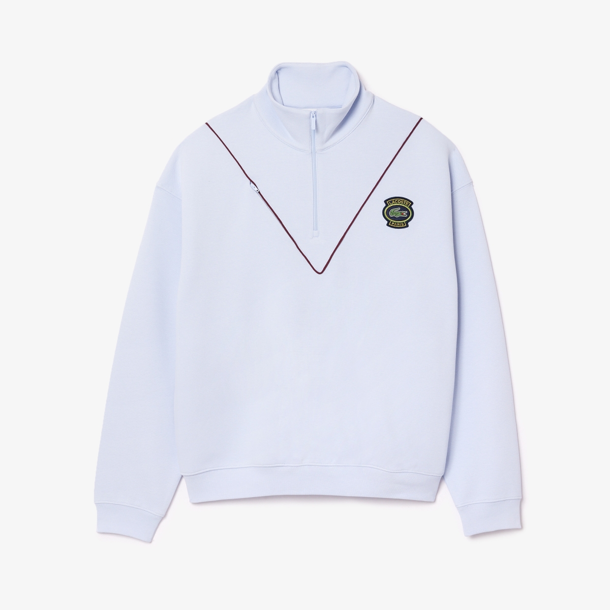 Loose Fit Zip Neck Piqué Jogger Sweatshirt