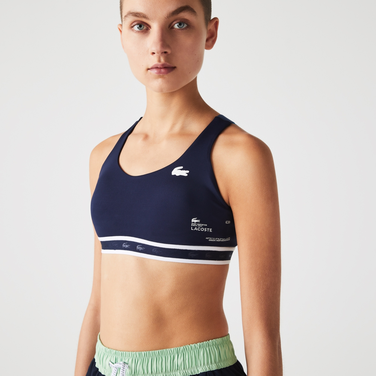 Women's Lacoste SPORT Criss-Crossing Straps Sports Bra
