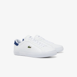 Men's Powercourt Logo Tongue Leather Trainers