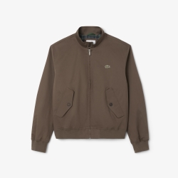 Lacoste Showerproof Cotton Twill Harrington Jacket in Abysm • HDE