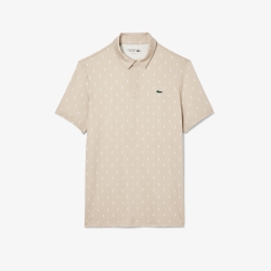 Men's Lacoste Golf Printed Recycled Polyester Polo Shirt