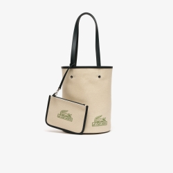 ショルダーバッグ・ポシェット Lacoste Women's Heritage Canvas Bucket Bag Women's Heritage Print Canvas Bucket Bag