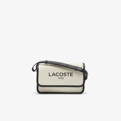 Heritage Canvas Flap Close Cotton Shoulder Bag