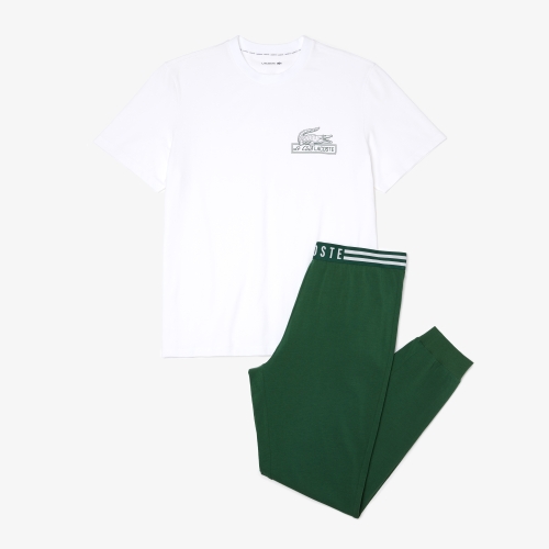 Men’s Lacoste Cotton Jersey Pajama Set