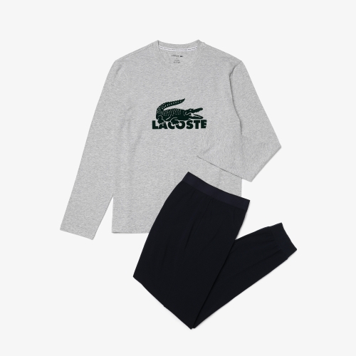 Men’s Velvet Logo Long Pyjama Set