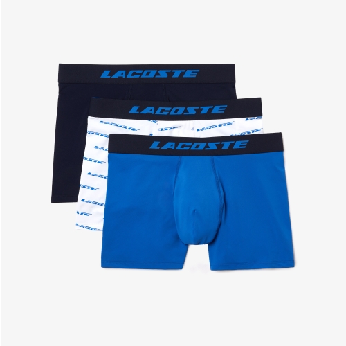 Men's 3-pack Lacoste Microfiber Print Trunks
