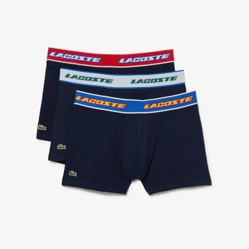 Men's Lacoste Holiday Stretch Cotton Trunk Three-Pack