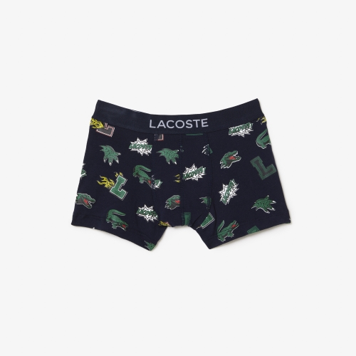 Boys' Lacoste Holiday Organic Cotton Trunks