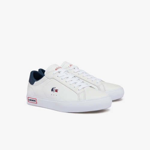 Women's Powercourt Leather Tricolor Sneakers