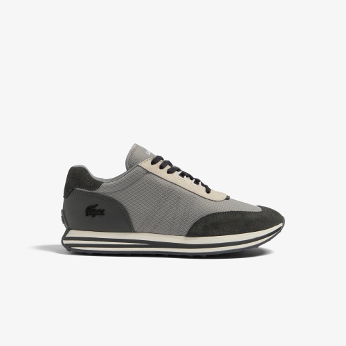 Men's Lacoste L-Spin Leather and Textile Sneakers