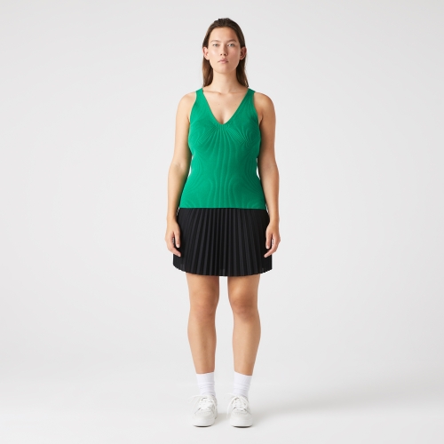 Women's Lacoste Seamless Ribbed Knit Tank Top