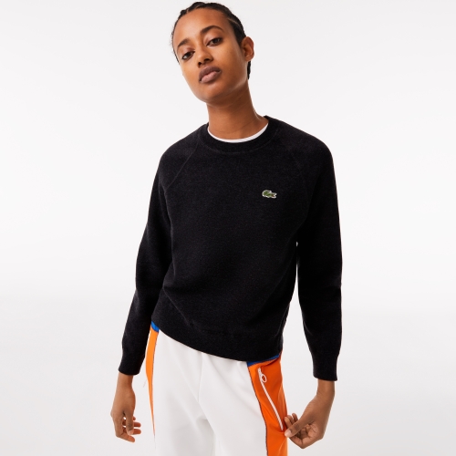Women's Lacoste Crew Neck Two-Ply Jersey Sweater