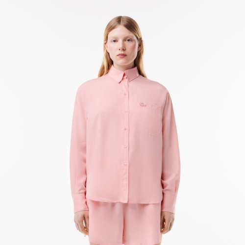 Flowing, Oversized Lyocell Shirt