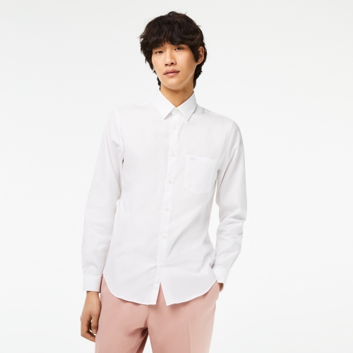 Men's Lacoste Regular Fit Cotton Poplin Shirt