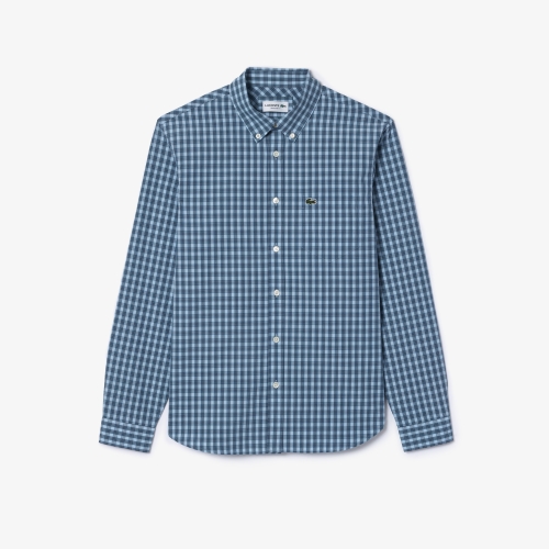 Lacoste Men's Poplin Check Shirt