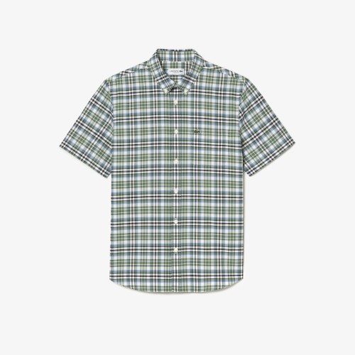 Men’s Regular Fit Short Sleeve Check Shirt