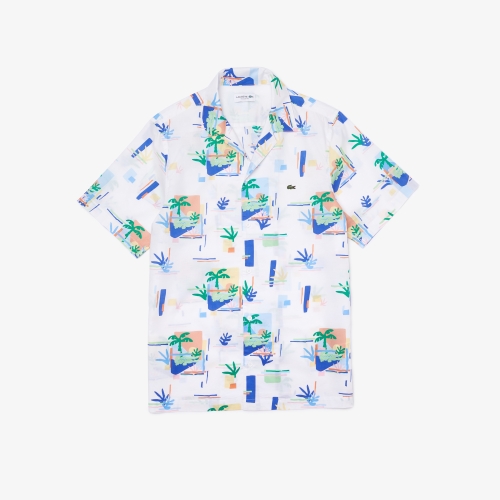 Men's Print Cotton Voile Hawaiian Shirt