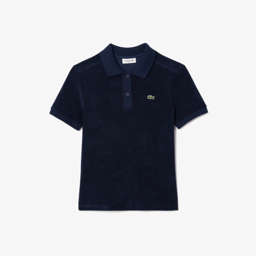 Slim Fit Terry Knit Polo Shirt 