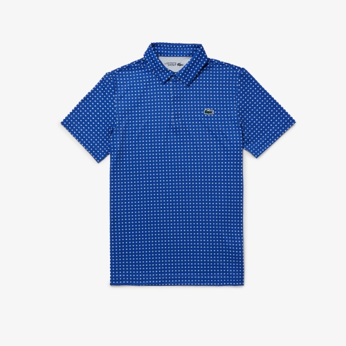 Mens Lacoste Golf Printed Recycled Polyester Polo Shirt