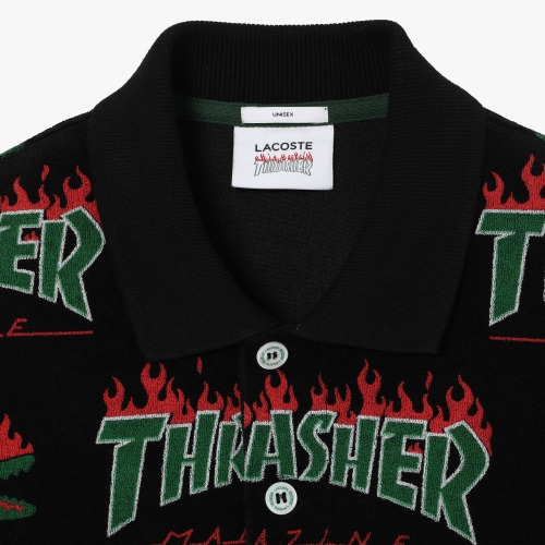 Unisex Lacoste x Thrasher Oversized Fit Terrycloth Polo