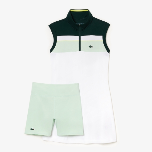 Recycled Fiber Tennis Dress with Integrated Shorts