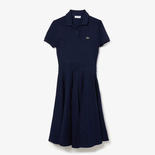 Women's Fitted Cotton Piqué Polo Dress