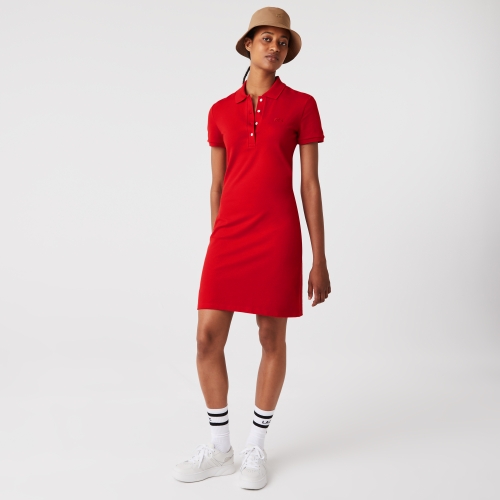 Women's Stretch Cotton Polo Piqué Dress