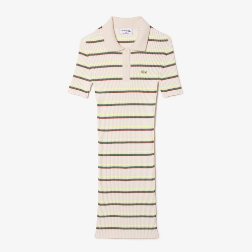 Women's Lacoste French Made Striped Polo Dress