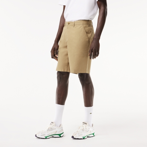 Cotton Gabardine Chino Bermuda Shorts 
