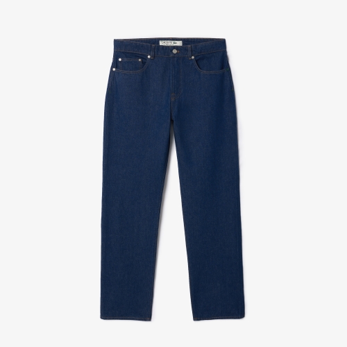 5 Pocket Straight Cut Indigo Jeans 