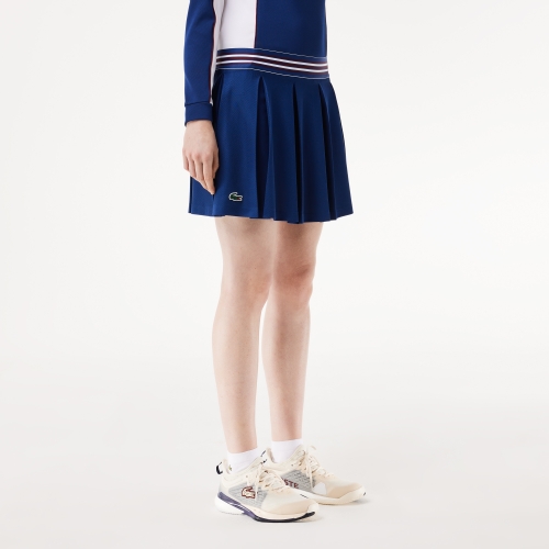 Pique Tennis Skirt with Integrated Shorts