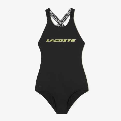 Women's Lacoste One-Piece Recycled Polyester Swimsuit