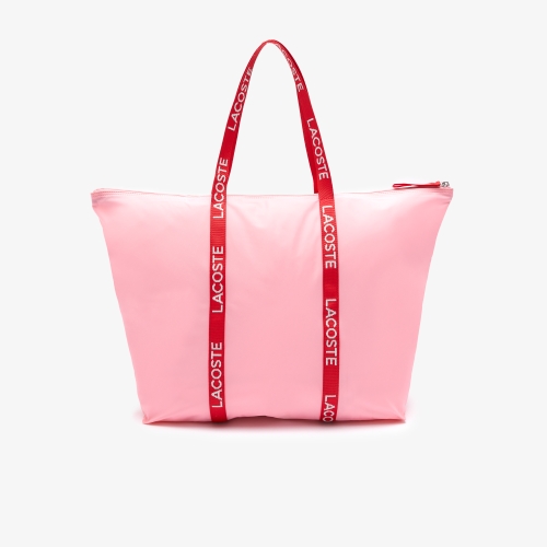 Women's Izzie Large Branded Color-block Nylon Shopping Bag