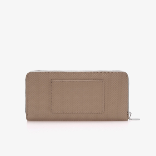 Unisex Chantaco Zipped Piqué Leather Large Wallet