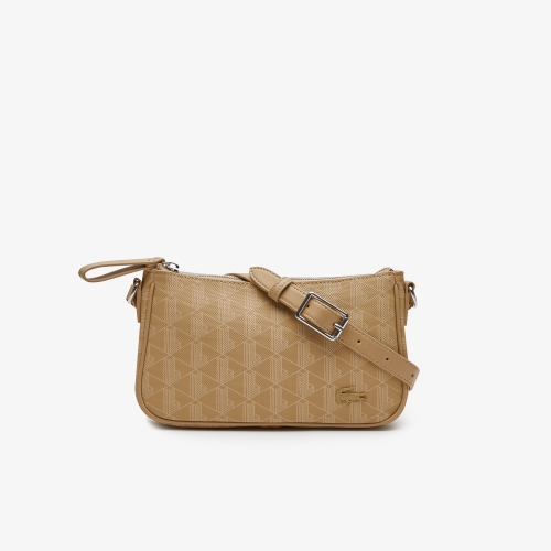 Women's Daily Lifestyle Monogram Printed Crossover Bag