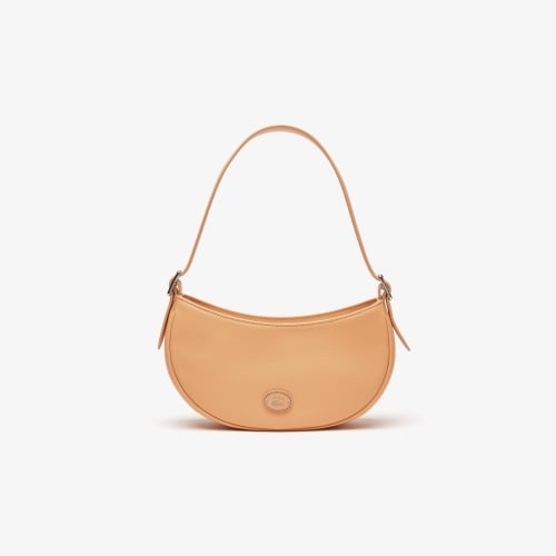 Women’s Lacoste Top Grain Leather Halfmoon Bag